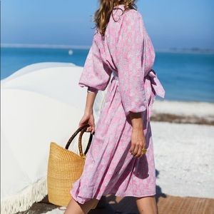 NWT India Collection by Emerson Fry - Olympia Caftan / Little Marigolds XS/S